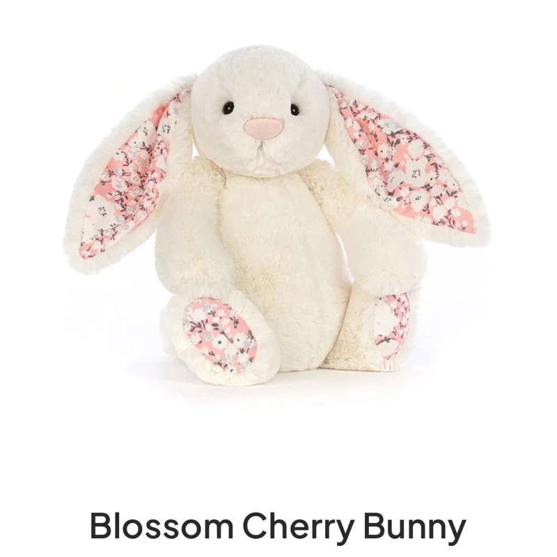 New!! Jellycat Doll Blossom Bunny Rabbit cute soft Plush Toy Baby Soothing Doll Sleeping Pillow - Medium 1 Label