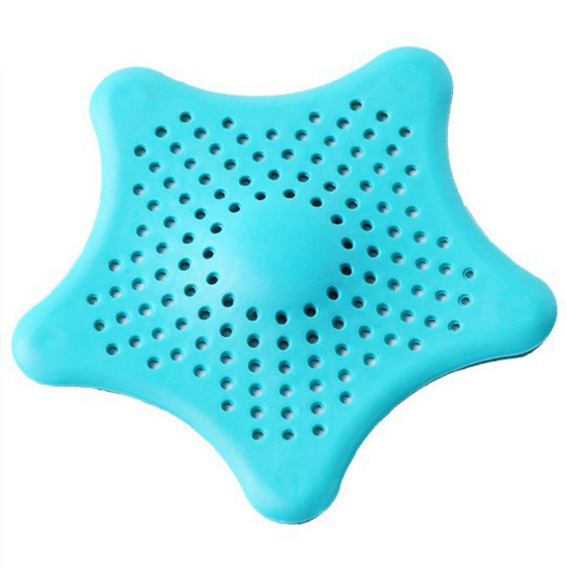 3PCS Silicone Starfish-shaped Sink Drain Filter Bathtub Hair Catcher Stopper Drain Hole Filter Strainer For Bathroom Kitchen Toilet