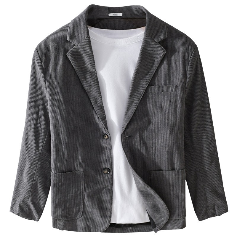 Autumn Cord Slim Jacket For Men