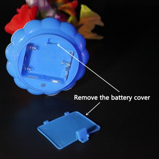 Pointed Rose Flower Vase Fiber Optic Flower