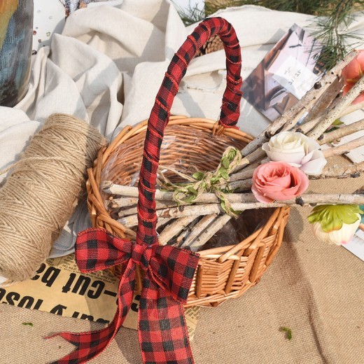 Wickerwork Natural Flower Basket Vase