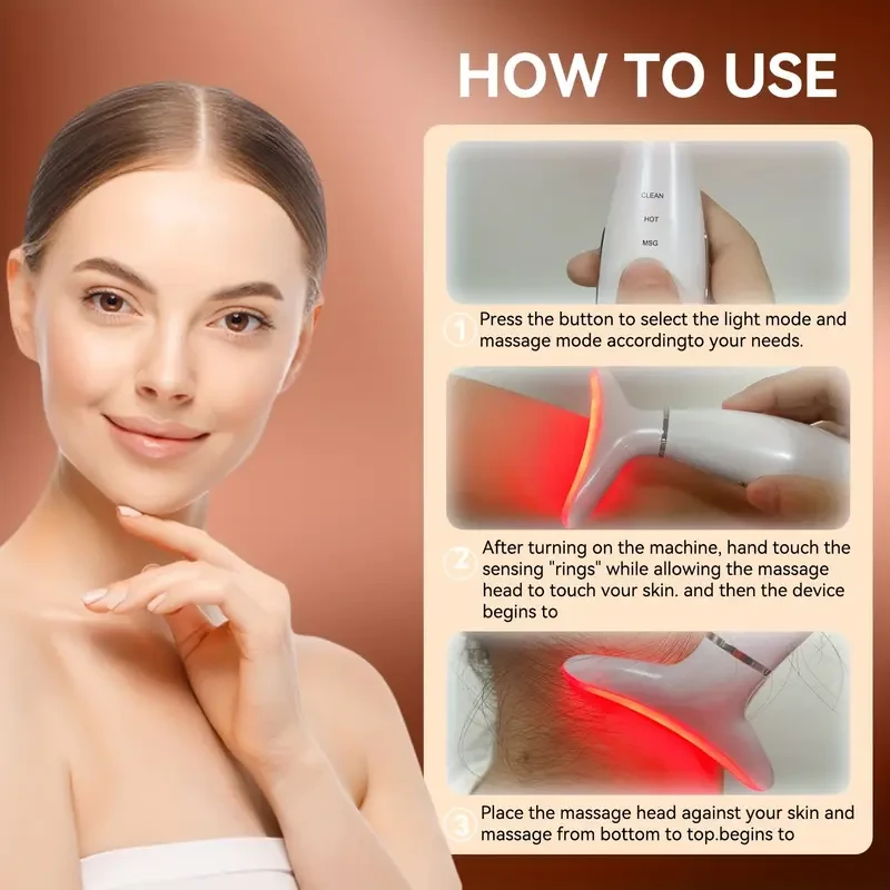 LED Face-Lifting Device - 7 Color Lifting and Firming Facial Massager