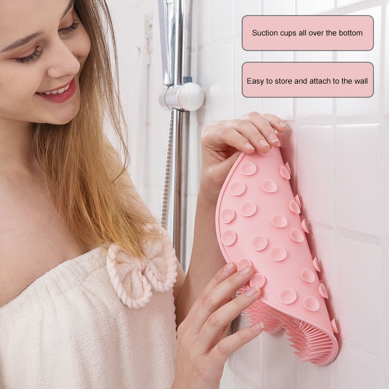 Wall Mounted Back Scrubber Shower Massage Pad