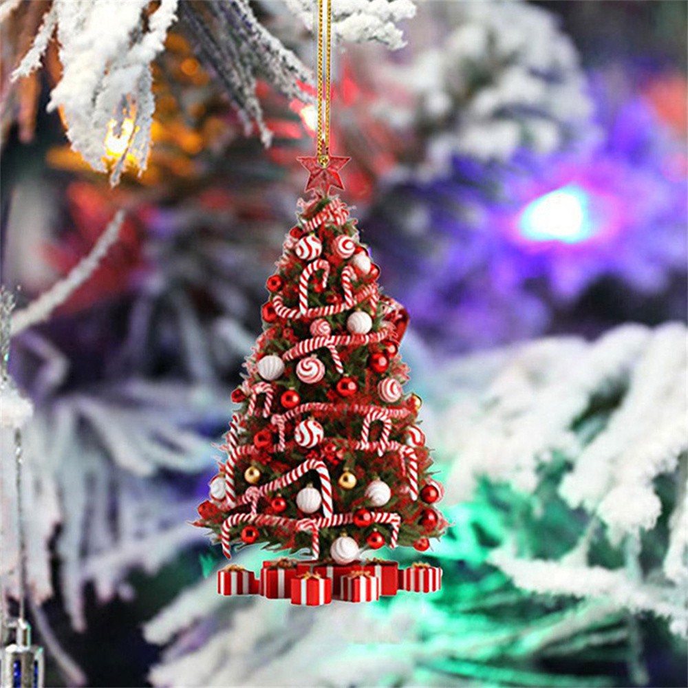4PCS Christmas Tree Hanging Ornaments Pendant