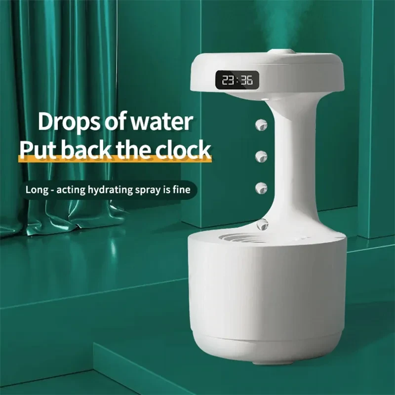 Humidifier With Clock Water Drop Backflow