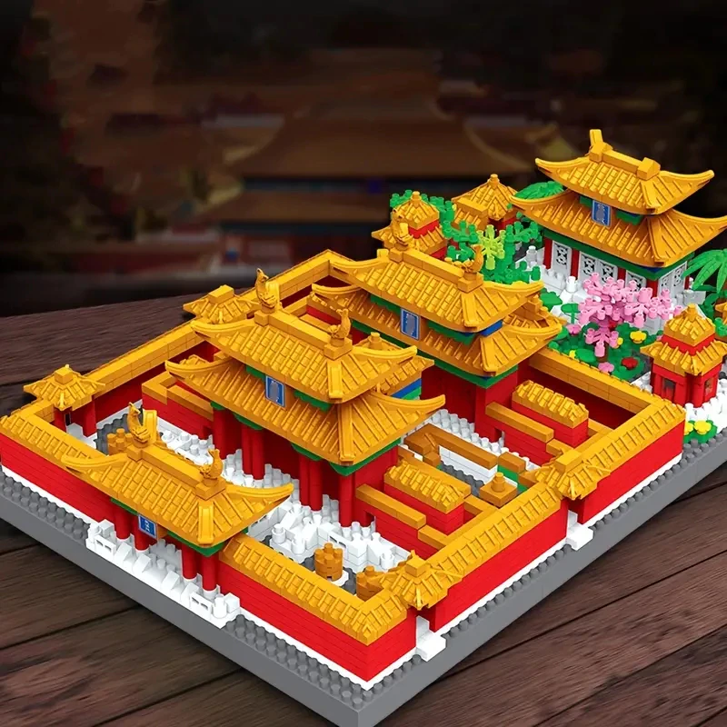 Toy Nano Block City Banned Building Block Block Stacking Chinese Architecture Block Brick Gift