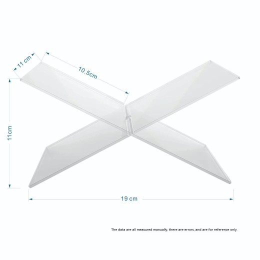Book Reading Rack Acrylic Creative Desktop Book Album Magazine Display Shelf X Type
