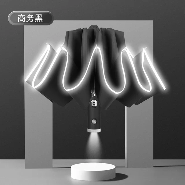 GiftTreeNZ | Automatic Umbrella with Reflective Stripe & LED Light