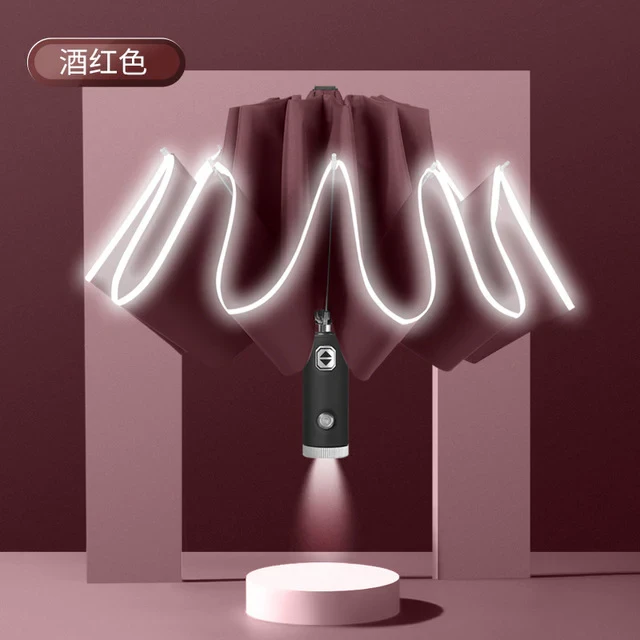 GiftTreeNZ | Automatic Umbrella with Reflective Stripe & LED Light