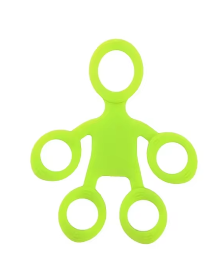 Finger Grip Silicone Ring Exerciser Antistress Resistance Band Fitness Stretcher 3 Levels Finger Sensory Toy for Autism ADHD