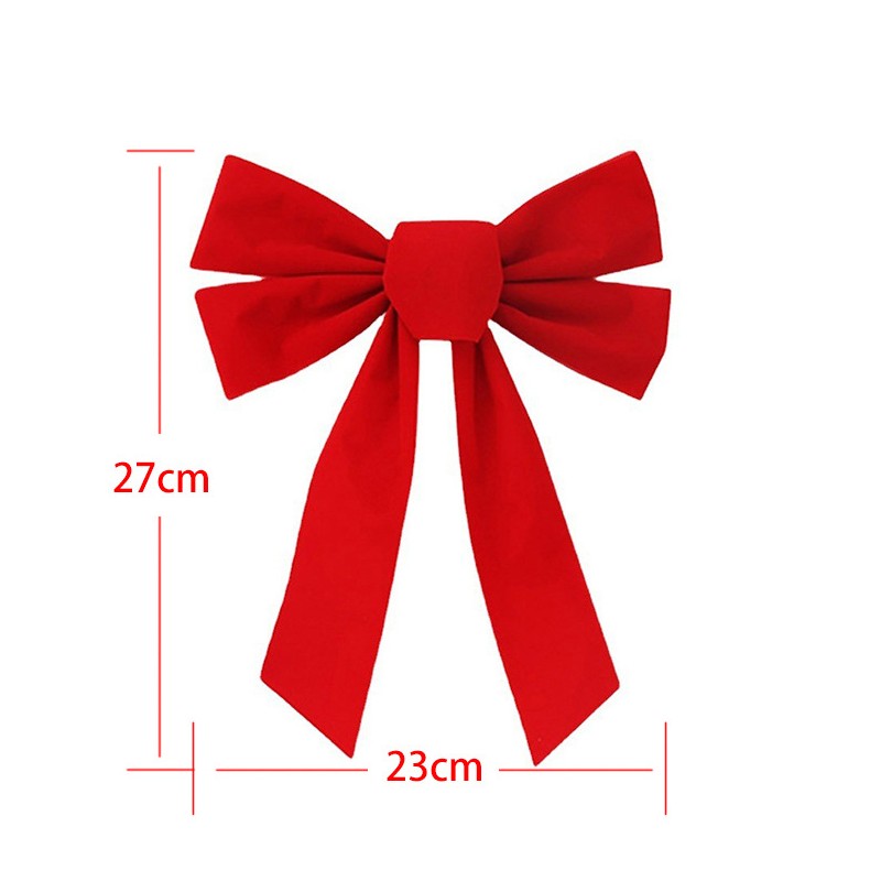 Big Bowknot Red Ribbon Christmas Tree Topper