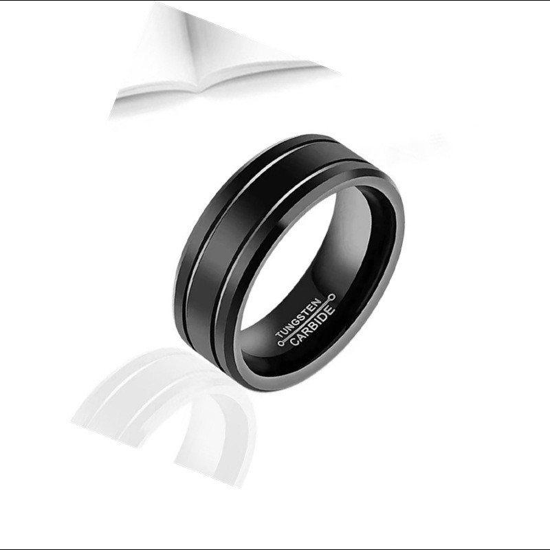 Men's 8mm Tungsten Carbide Ring