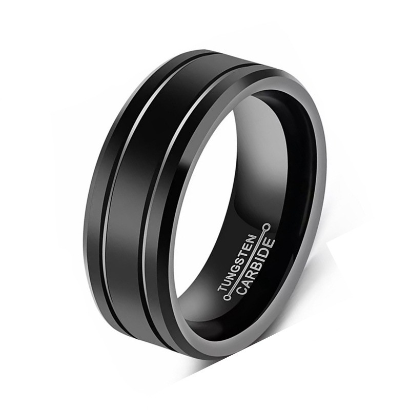 Men's 8mm Tungsten Carbide Ring