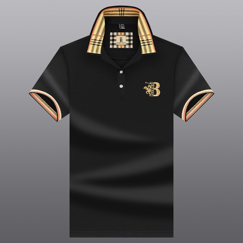 Embroidered Men's Pure Cotton Popsicle Polo Shirt