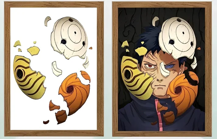 Obito Akatsuki Mask off Light Frame