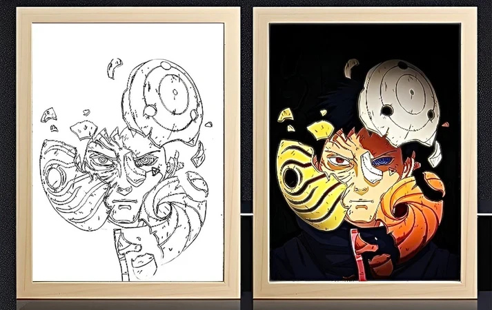 Obito Akatsuki Mask off Light Frame