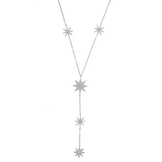 European And American Simple Star Zircon Necklace Design