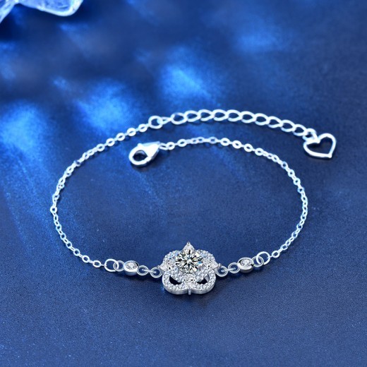 Summer 925 Sterling Silver Diamond Bracelet
