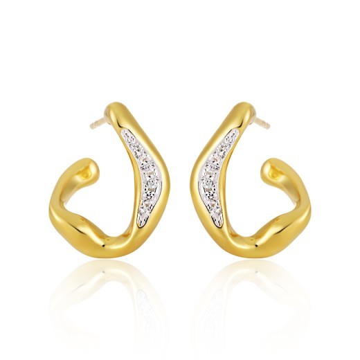 Irregular Diamond Stud Earrings For Women Simple