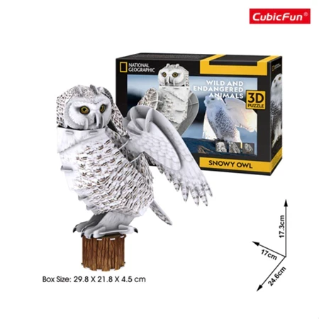 National Geographic Snowy Owl - 3D Puzzle