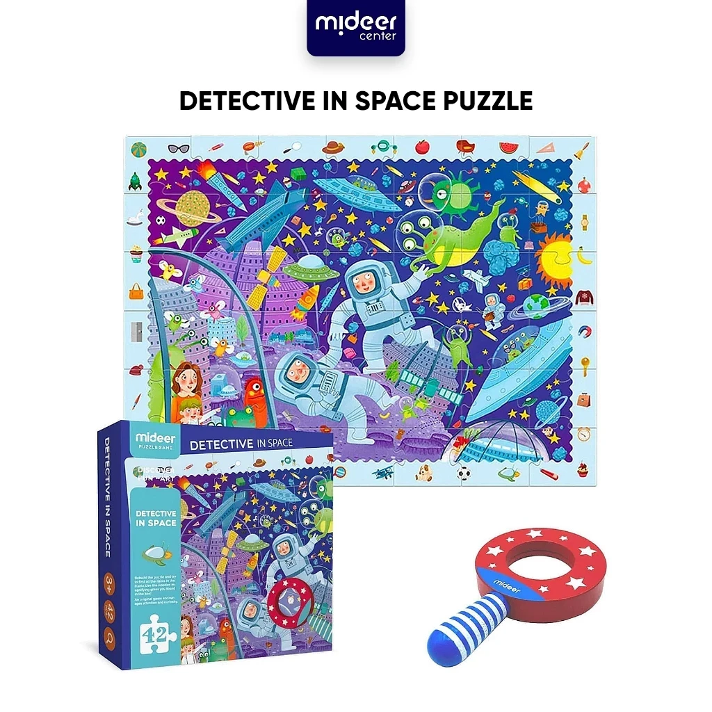 Puzzle Detective in Space Theme Educational Toys for Children