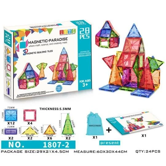 Magnetic Paradise 3D Kids Educational Puzzle Stacking Block Magnet Toy