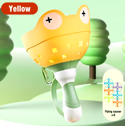 Flying Saucer Disc Launcher Kids Flying Toys Pull String UFO Throw Catch Outdoor Sport Propeller Children Toys Gift For Boy Girl