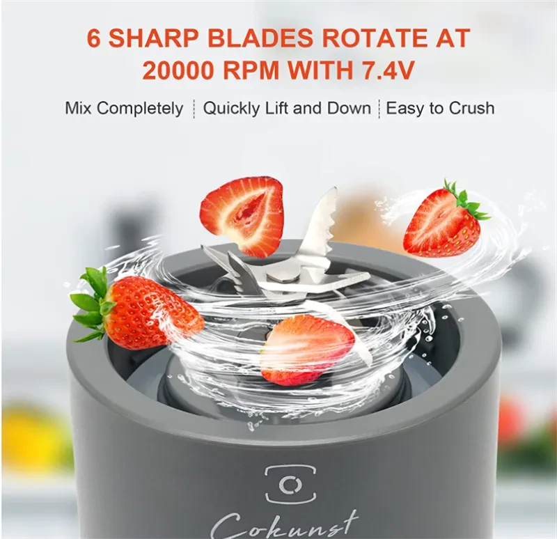 Portable Blender Hand Operated Juice Extractor