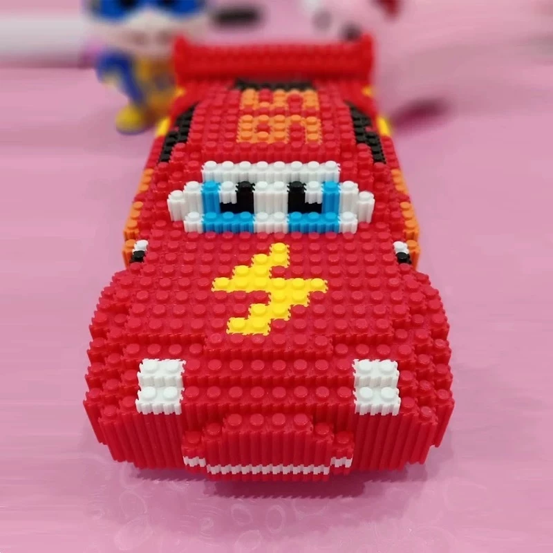 SMY Toystown Nano Block Car Lightning McQueen Bricks Education Nano Block / 3D Block Toys