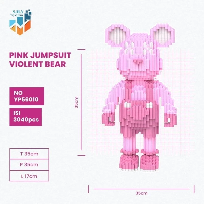 TSC Nano Block Violent Jumpsuit Bricks Education Nano Block / Toy Nano 3D Block