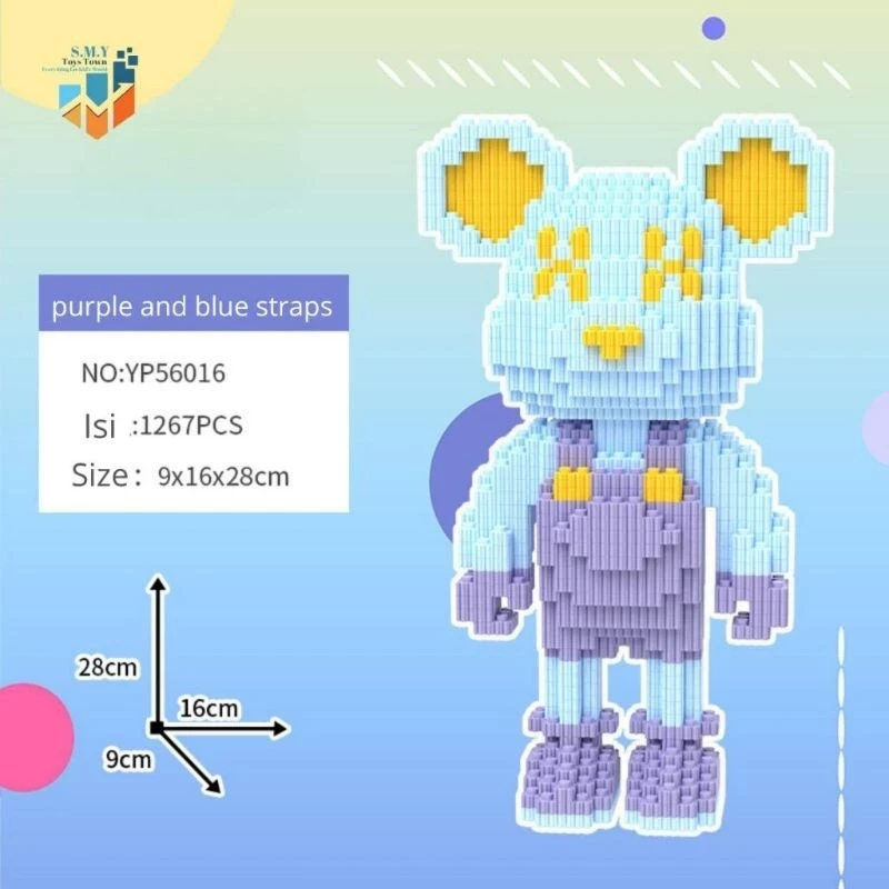 TSC Nano Block Violent Jumpsuit Bricks Education Nano Block / Toy Nano 3D Block