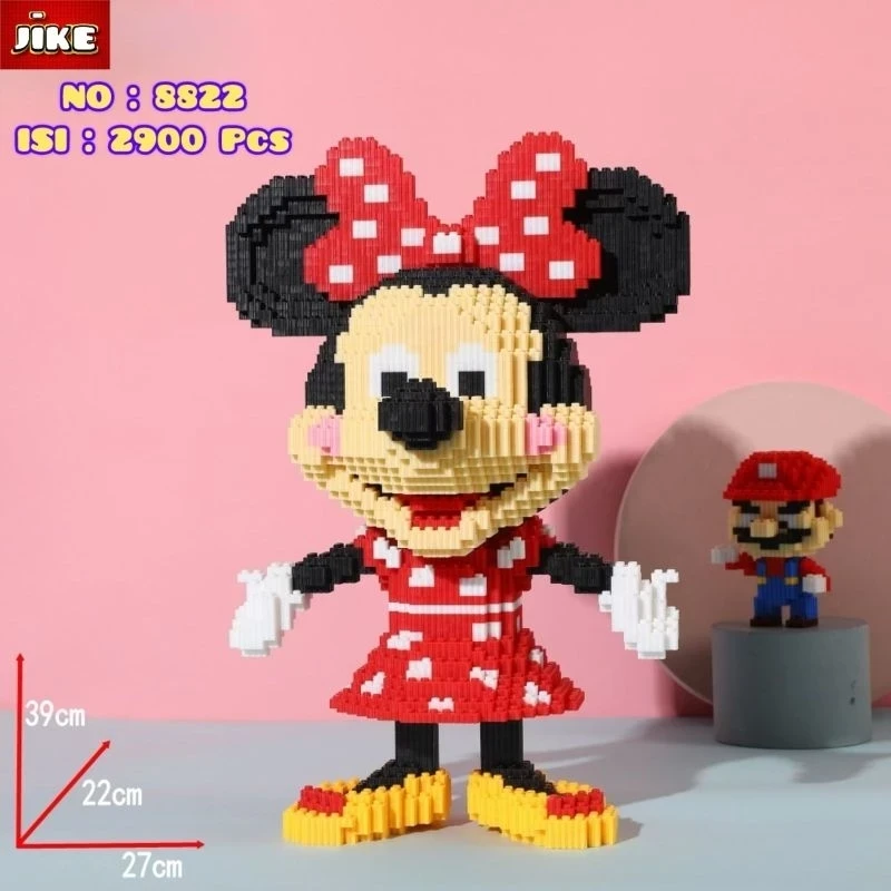 Jike Nano Blocks BIG MICKEY & MINNIE Series, Toy Block Stacking Big Character Mickey & Minnie