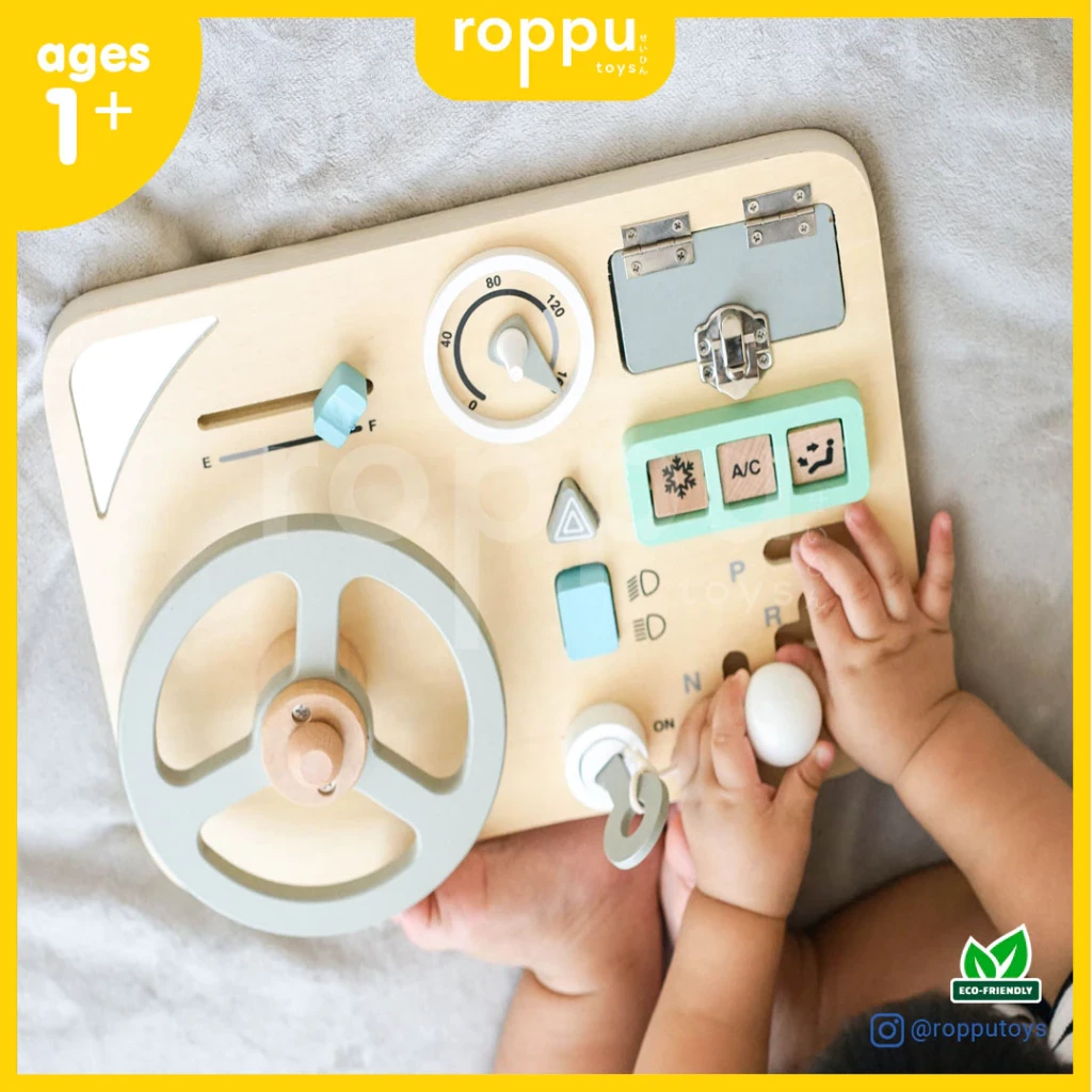 Wooden Sensory Busy Board Wooden Toys Montessori