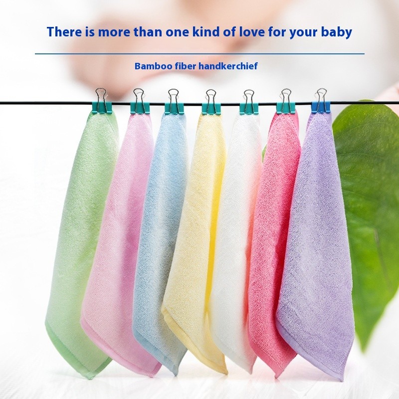 Bamboo Fiber Face Towel Infant Bath Towel
