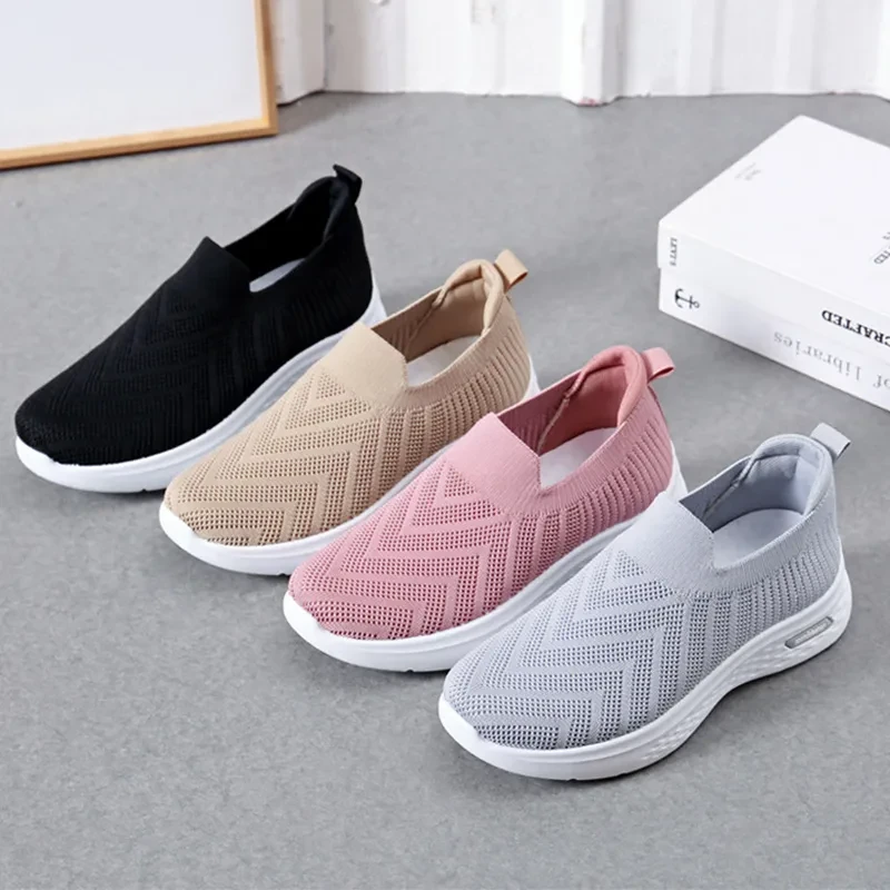 Women's Casual Mesh Slip-On Sneakers