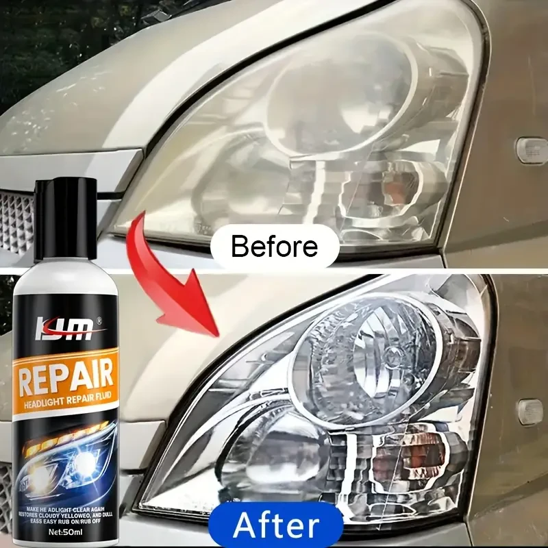 Car Headlight Restoration Cream - Anti-Oxidation, Scratch Removal & Brightening Formula for Enhanced Vehicle Lighting Care
