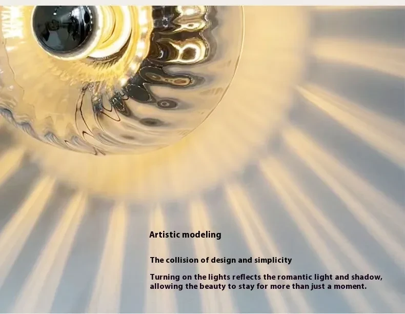 Simple Modern Creative LED Glass Decorative Art Wall Lamp