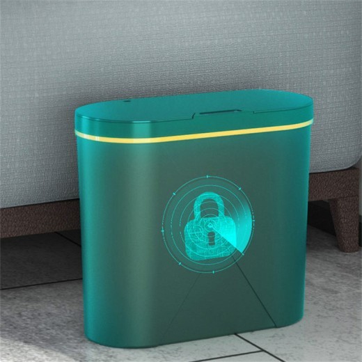 Household Inductive Waste Bin With Lid