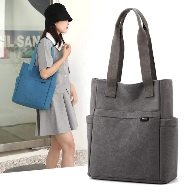 Casual Portable Summer New Shoulder Bag Canvas Bag For Women