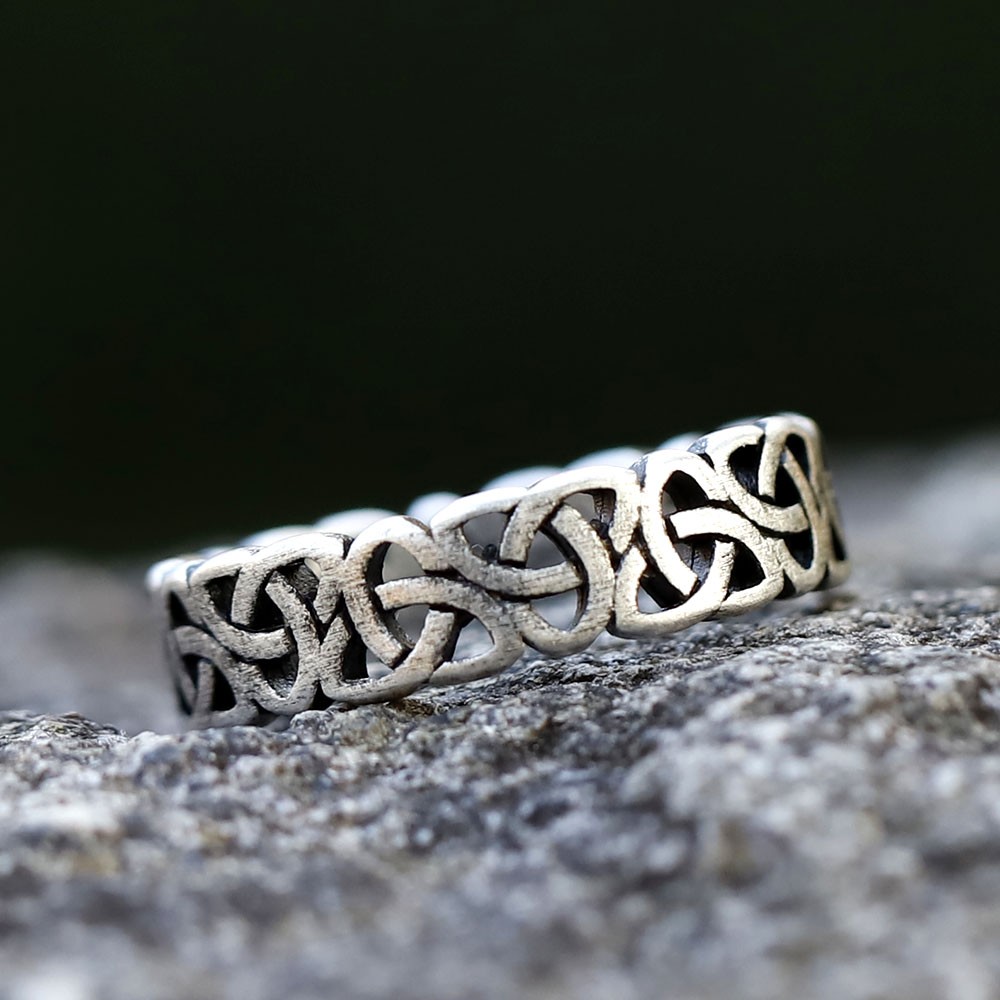 NEW Vintage 316L Stainless Steel Viking Celtic Knot Ring