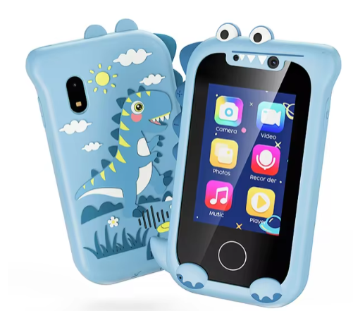 Kids Phone Gifts Toys for 3-12 Year Olds Toy Phone with Dual Camera MP3 Music Player Game Touchscreen Learning Toy Birthday Gift