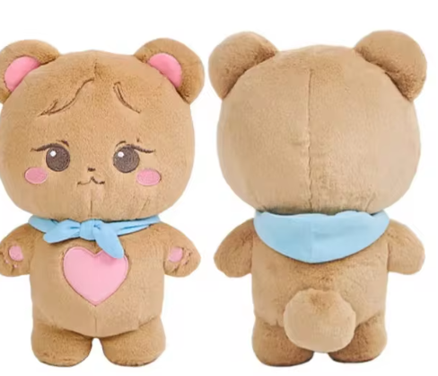 25cm Kpop Black Pinked Character Plush Doll BORN PINK World Tour Official Plushies Jennie Lisa Rose Jisoo Stuffed Animals Toys