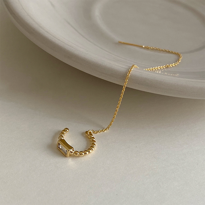 Women's Vintage Copper Chain Tassel Earrings