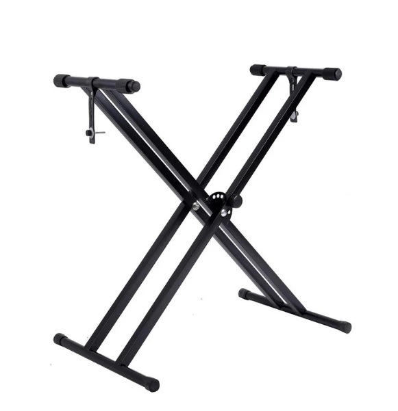 X-type Adjustable Double-tube Electronic Organ Rack Double-tube Keyboard Stand