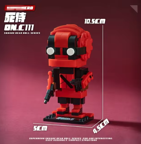 Cartoon Character Iron Man Captain America Building Blocks Toys Small Particles Build Model Toys Give Children Educational Gifts