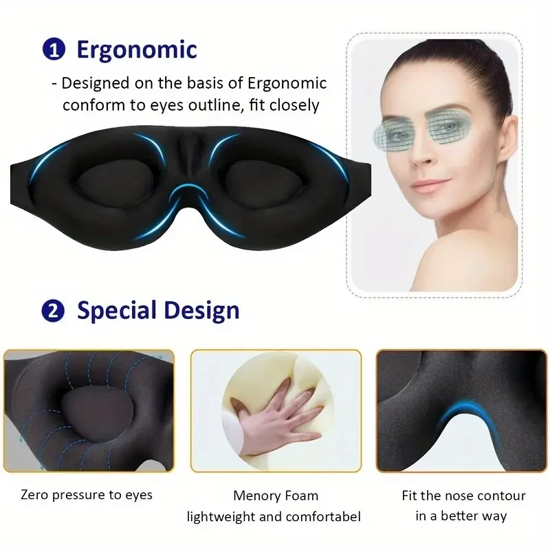 3D Contour Sleep Eye Mask