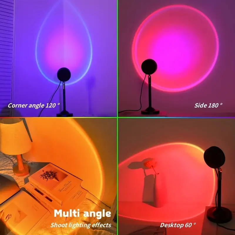 Sunset Projection LED Lamp with Remote Control