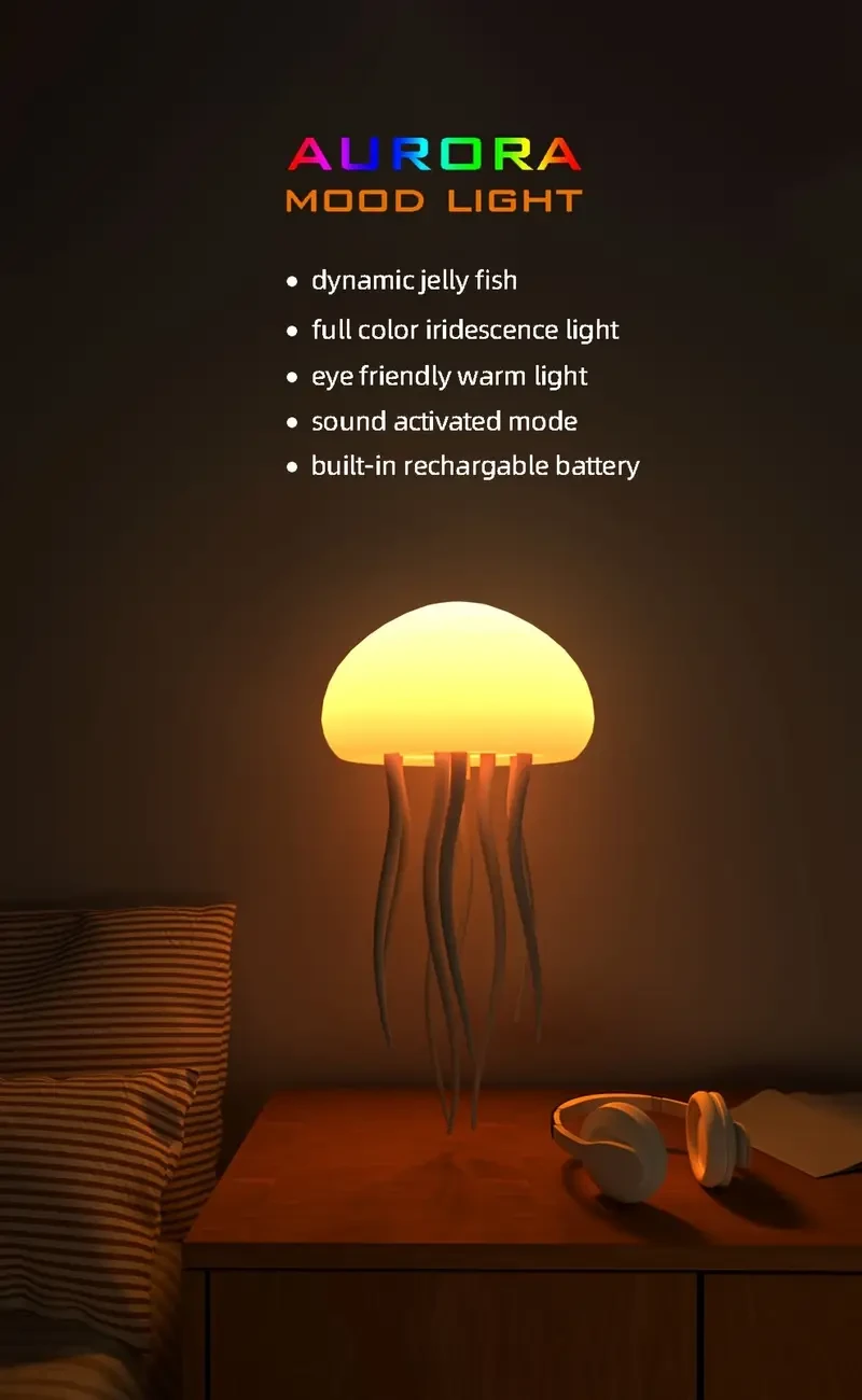 Jellyfish Shape, LED Night Light,