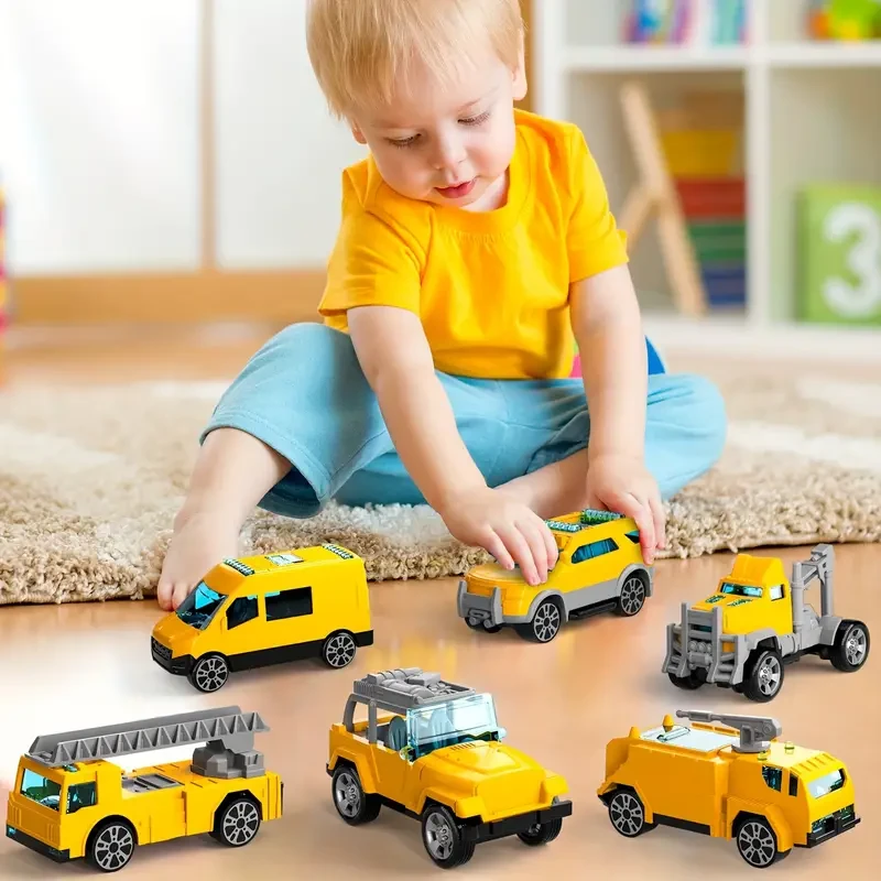 Large Transport Spray Airplane Toys for 3 Year Old - Includes 10 Vehicle Cars