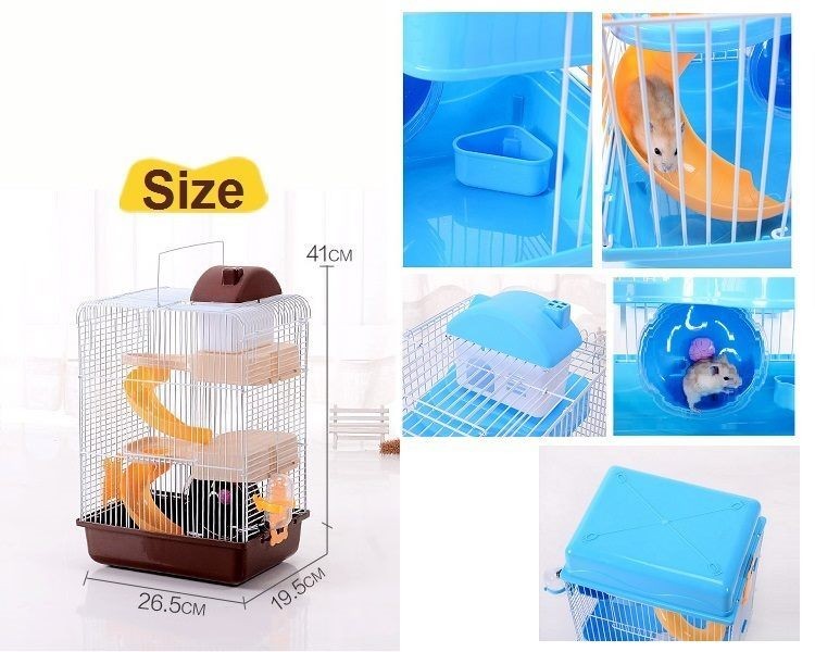 3 Tiers Gorgeous Hamster Mouse Cage pet toy Storey Fantasia Cage Castle